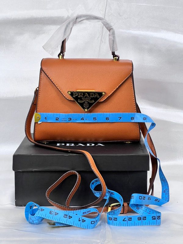 Prada Hand Bag - Brown - Image 2