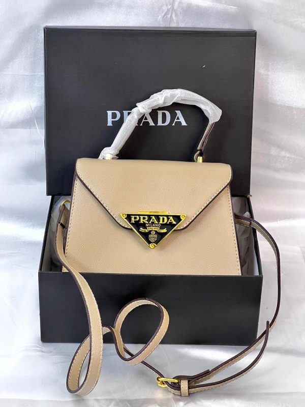 Prada Hand Bag - Khaki - Image 4