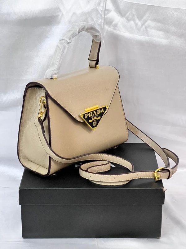 Prada Hand Bag - Khaki - Image 6