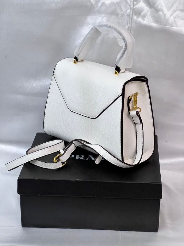 Prada Hand Bag - White - Image 5