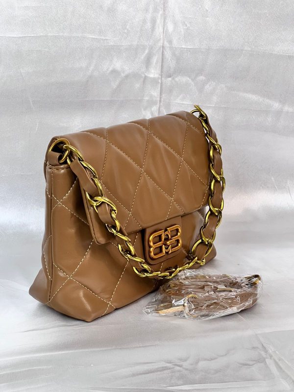 Burberry Hand Bag – Khaki - Image 2