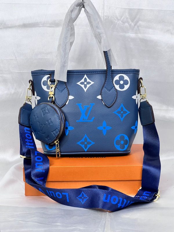 LV Bucket Bag - Blue - Image 4