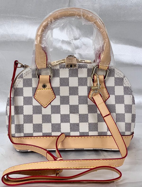 LV Hand Bag - White Cheque