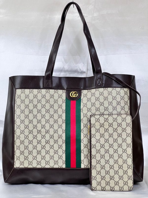 Gucci Large Tote Bag - Brown - Image 6