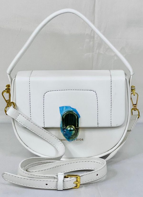 Christian Dior Hand Bag - White