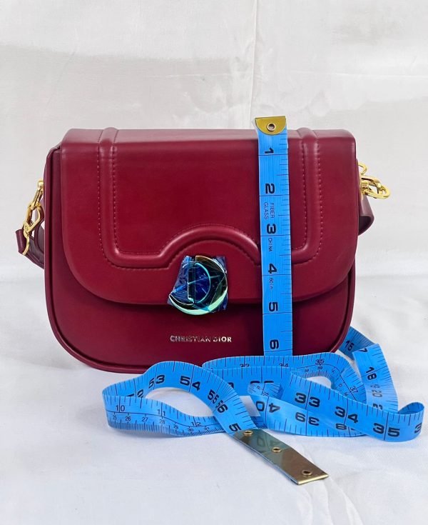 Christian Dior Cross Body Bag - Maroon - Image 2