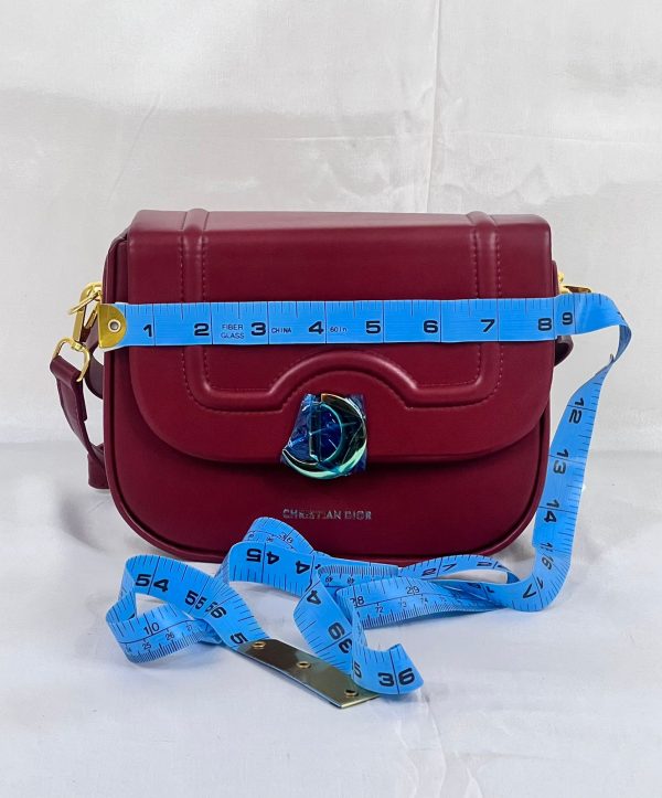 Christian Dior Cross Body Bag - Maroon - Image 3