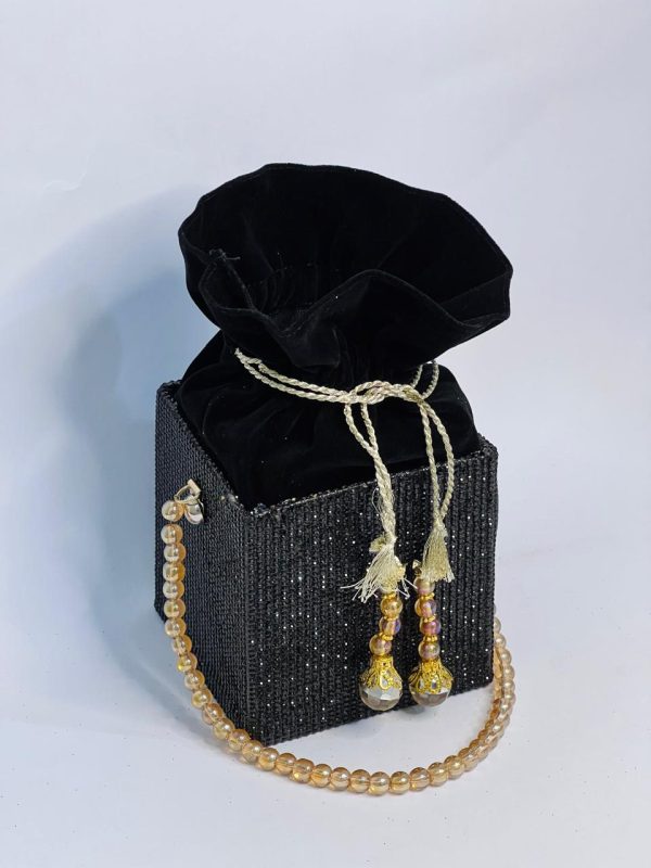 Wedding Square Potli Black