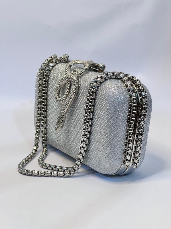 Cobra Silver Clutch - Image 2