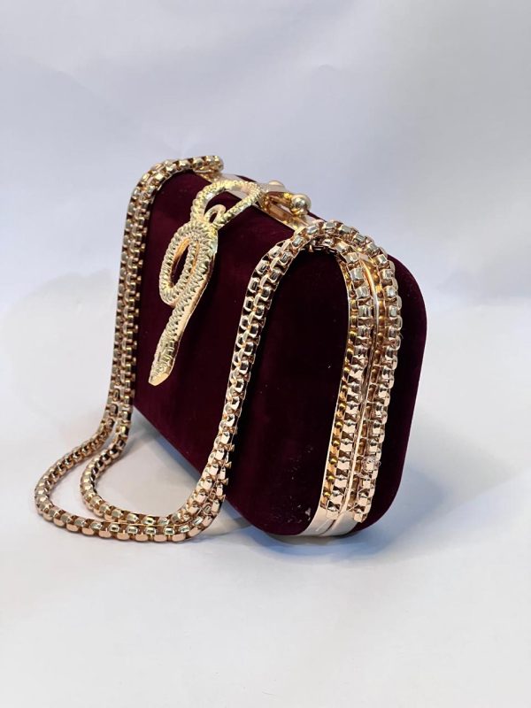 Cobra Maroon Clutch - Image 2