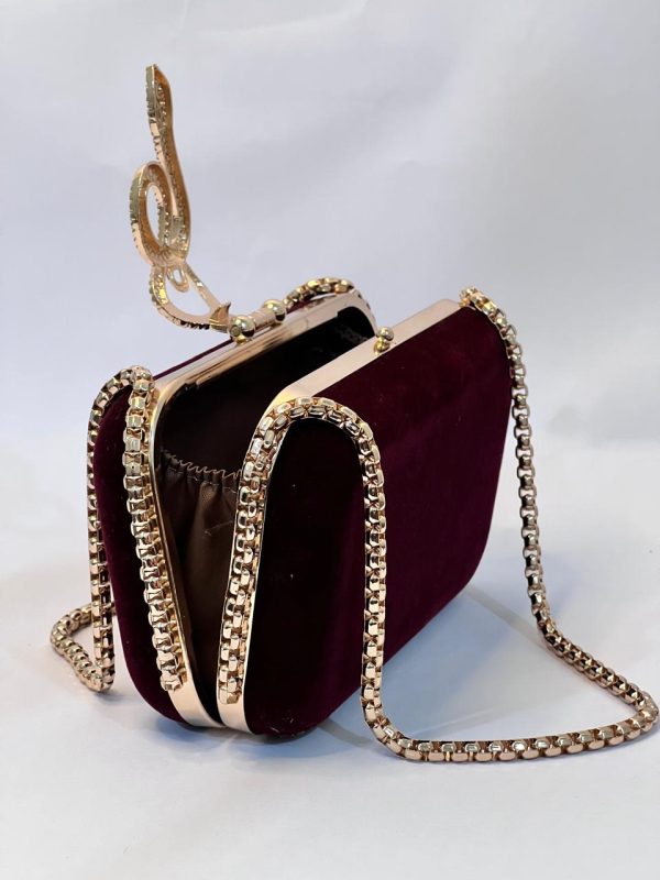 Cobra Maroon Clutch - Image 3