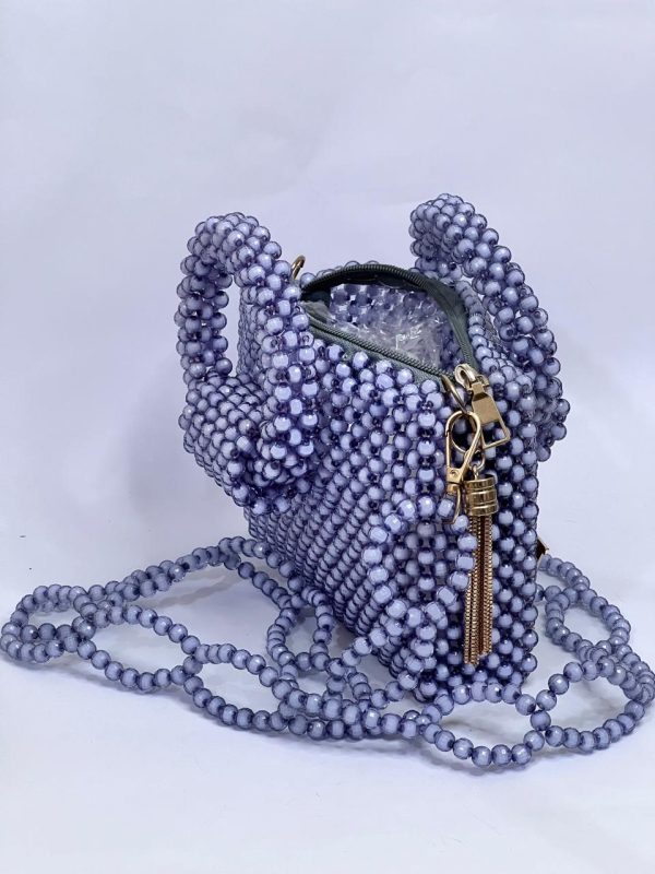 Ladies Acrylic Beaded Handbag - Image 2