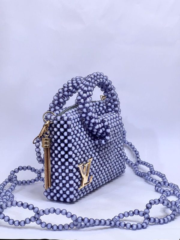 Ladies Acrylic Beaded Handbag - Image 3