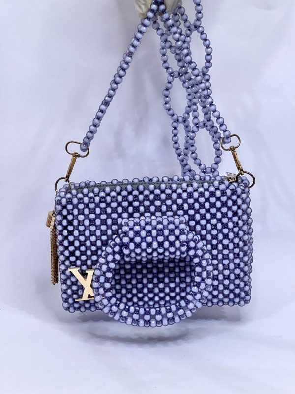 Ladies Acrylic Beaded Handbag - Image 4