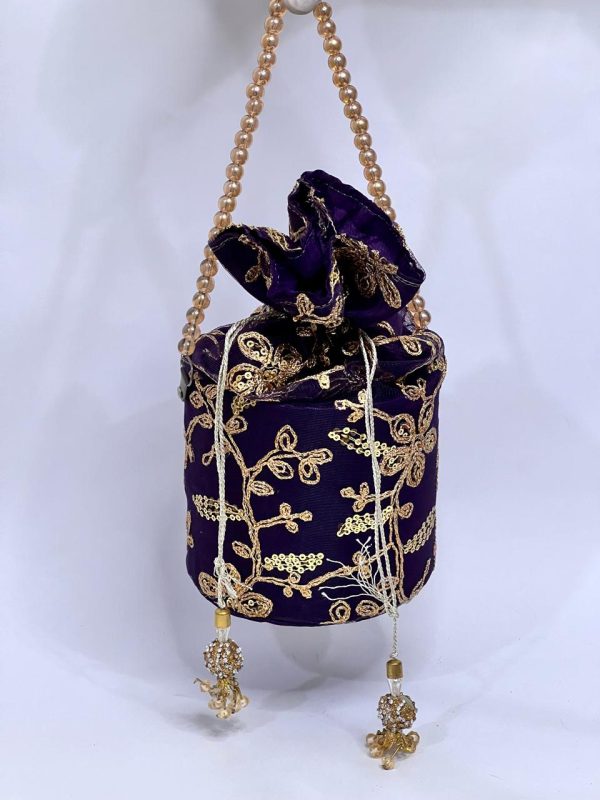 Embroidery Potli Purse Partywear - Image 3