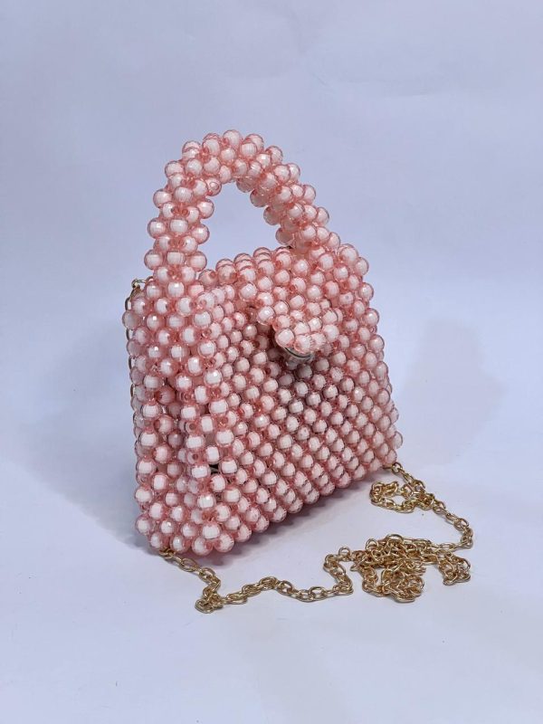 Pink Bead Handbag