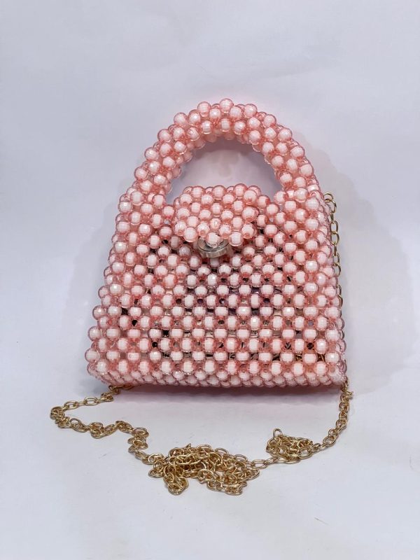 Pink Bead Handbag - Image 2