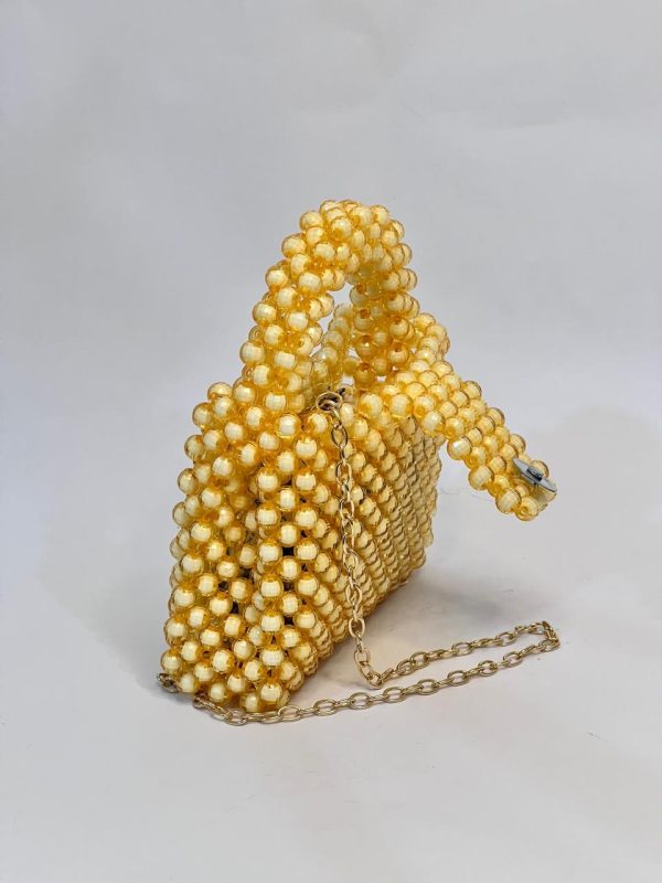 Yellow Bead Handbag - Image 3