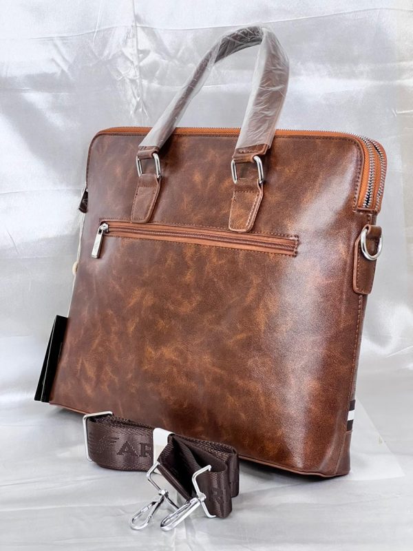 Armani Laptop Bag - Brown - Image 3