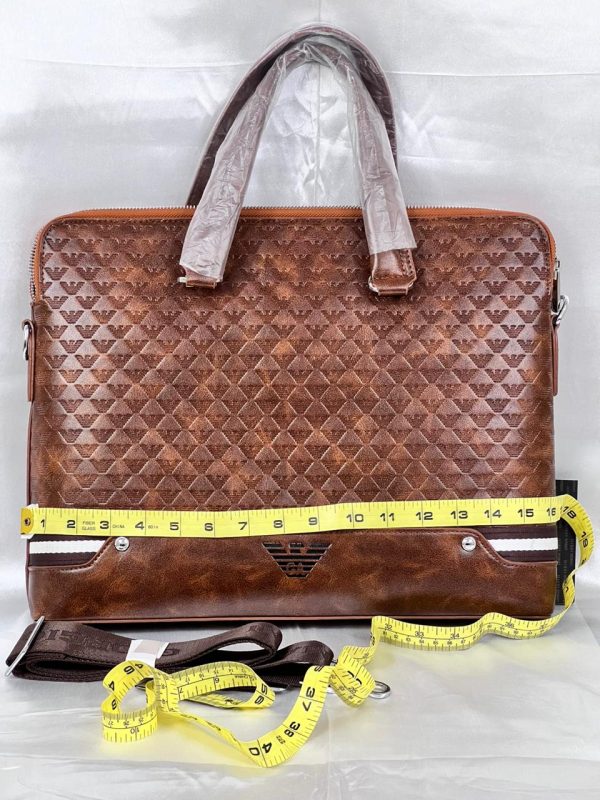 Armani Laptop Bag - Brown - Image 5