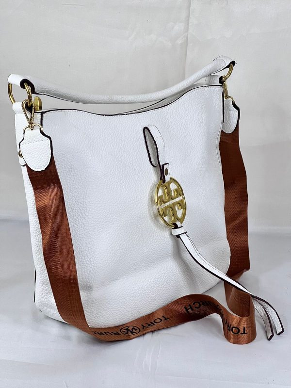 Tory Burch White Leather Hobo Bag - Image 4