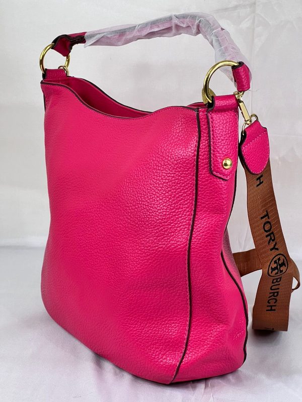 Tory Burch Pink Leather Hobo Bag - Image 5