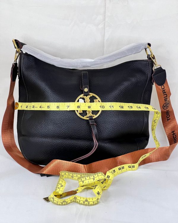 Tory Burch Black Leather Hobo Bag - Image 3