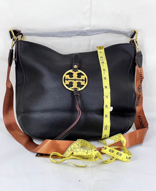 Tory Burch Black Leather Hobo Bag - Image 5