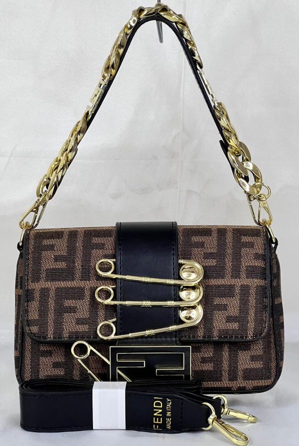 Fendi Cross Body Bag - Brown - Image 5