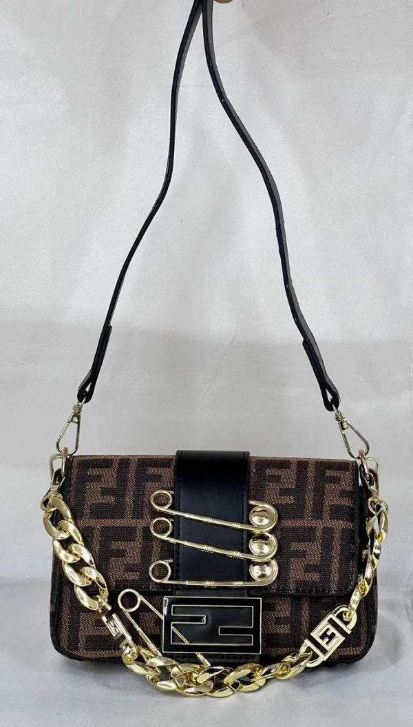 Fendi Cross Body Bag - Brown - Image 6