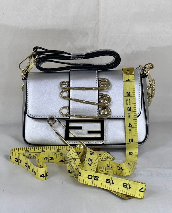 Fendi Cross Body Bag - Silver - Image 2