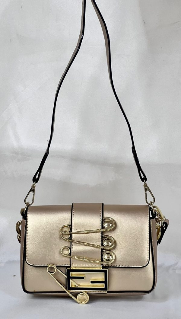 Fendi Cross Body Bag - Gold - Image 4