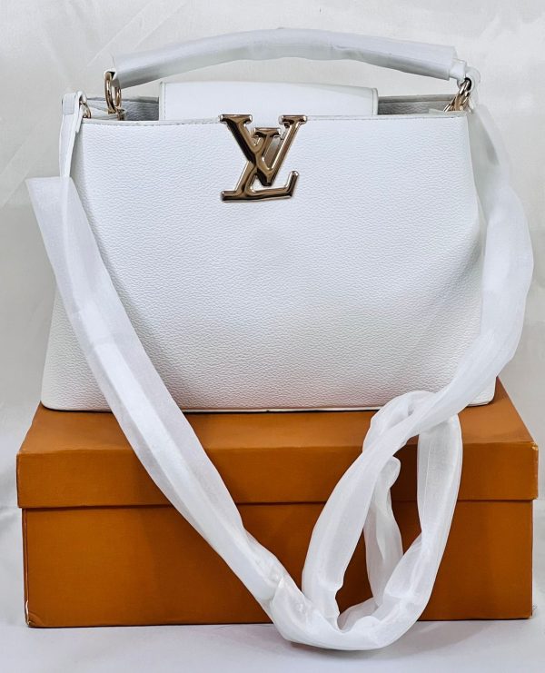 Louis Vuitton Epi Hand Bag - White