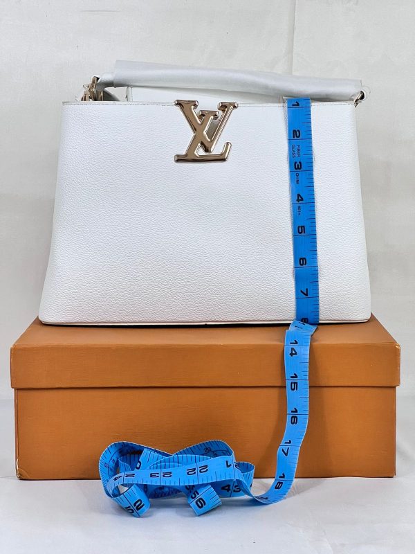 Louis Vuitton Epi Hand Bag - White - Image 4