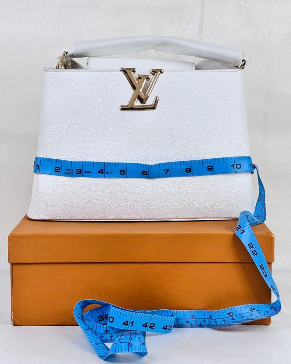 Louis Vuitton Epi Hand Bag - White - Image 5