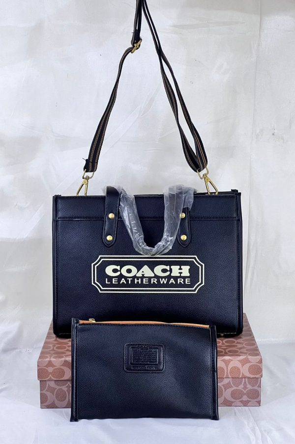 Coach Hand Bag - Black - Image 6